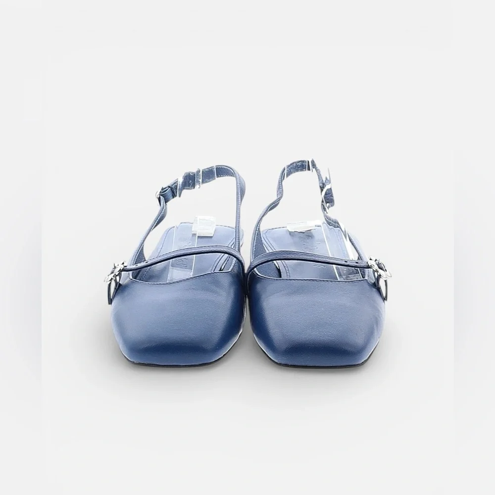 Lisa Says Gah Lisa Veronica Slingback Flats in Cobalt Size 10 - Picture 7 of 7